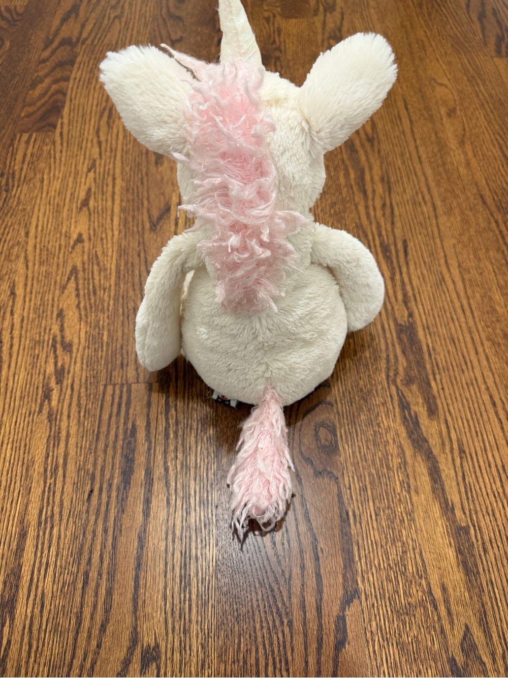 Jellycat Cream & Pale Pink Plush Unicorn - Picture 4 of 6